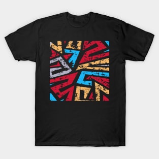 Crazy Abstract Design T-Shirt